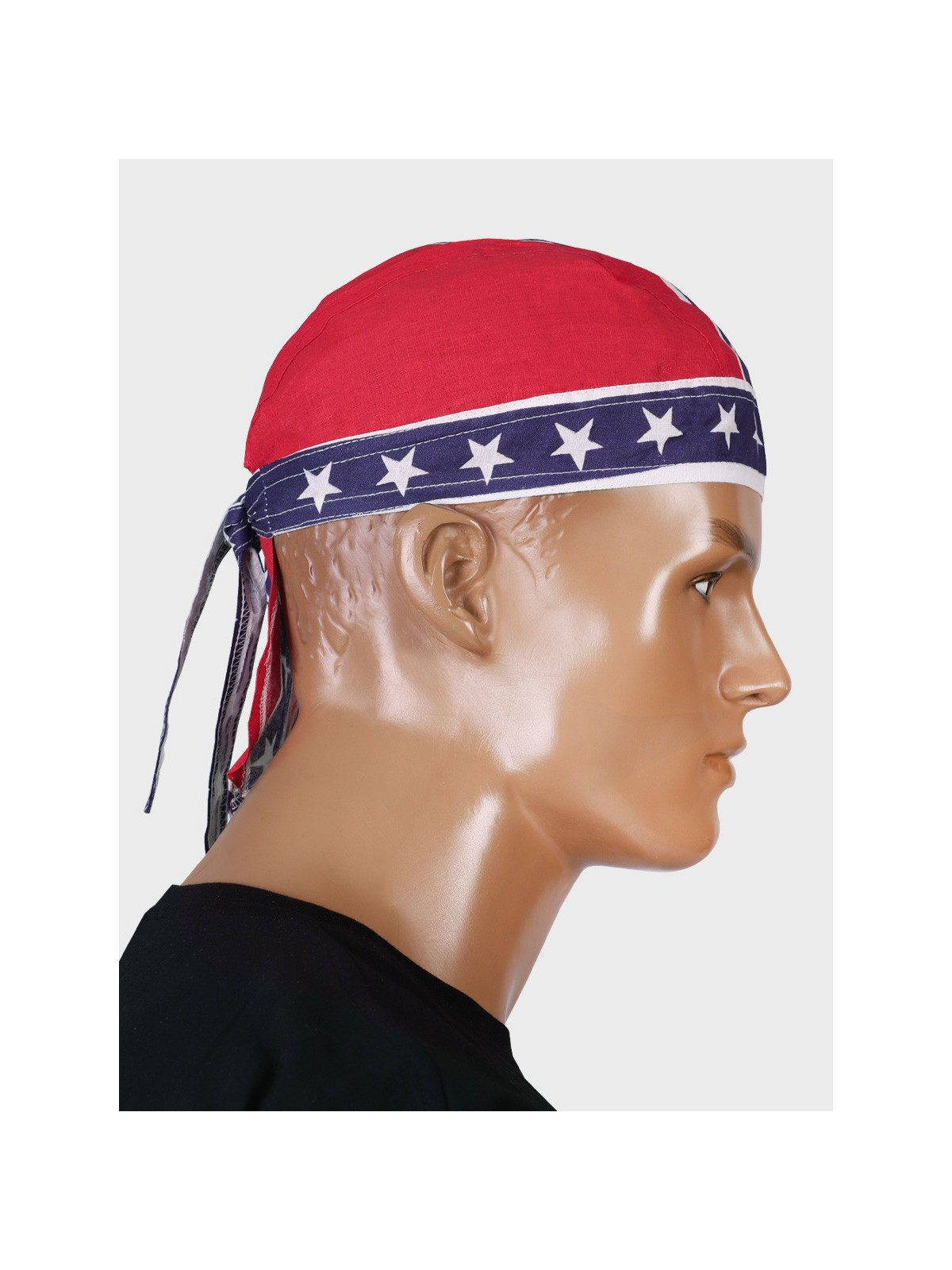 FOSTEX GARMENTS Chusta bandana bandama czapka Headwrap Blue Stripe Red Flag 