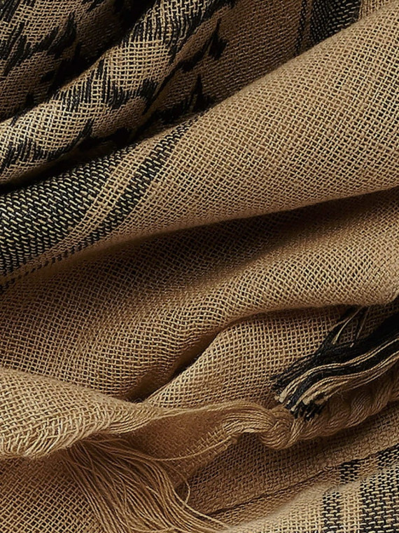 BRANDIT CHUSTA ARAFATKA WOJSKOWA KEFIJA 110X110 CM KHAKI/CZARNA