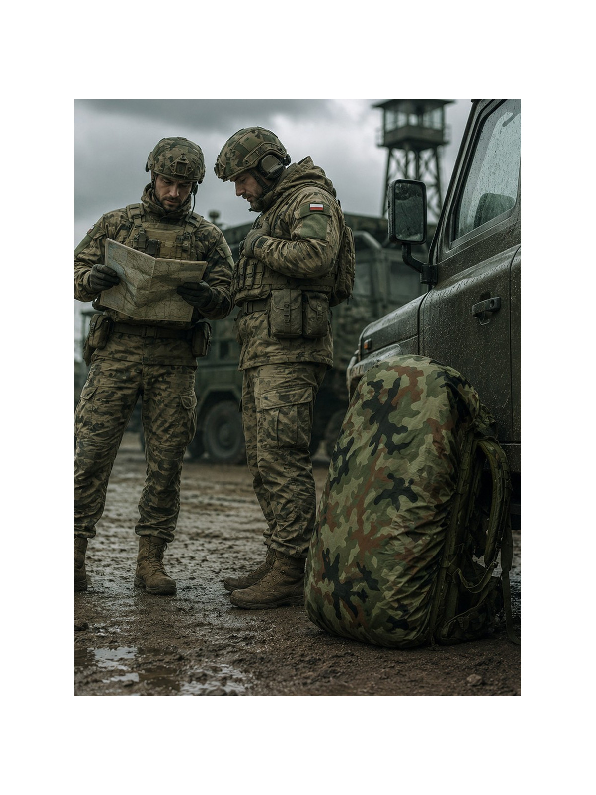 DOMINATOR URBAN COMBAT Pokrowiec przeciwdeszczowy na plecak 50-75L WZ.93