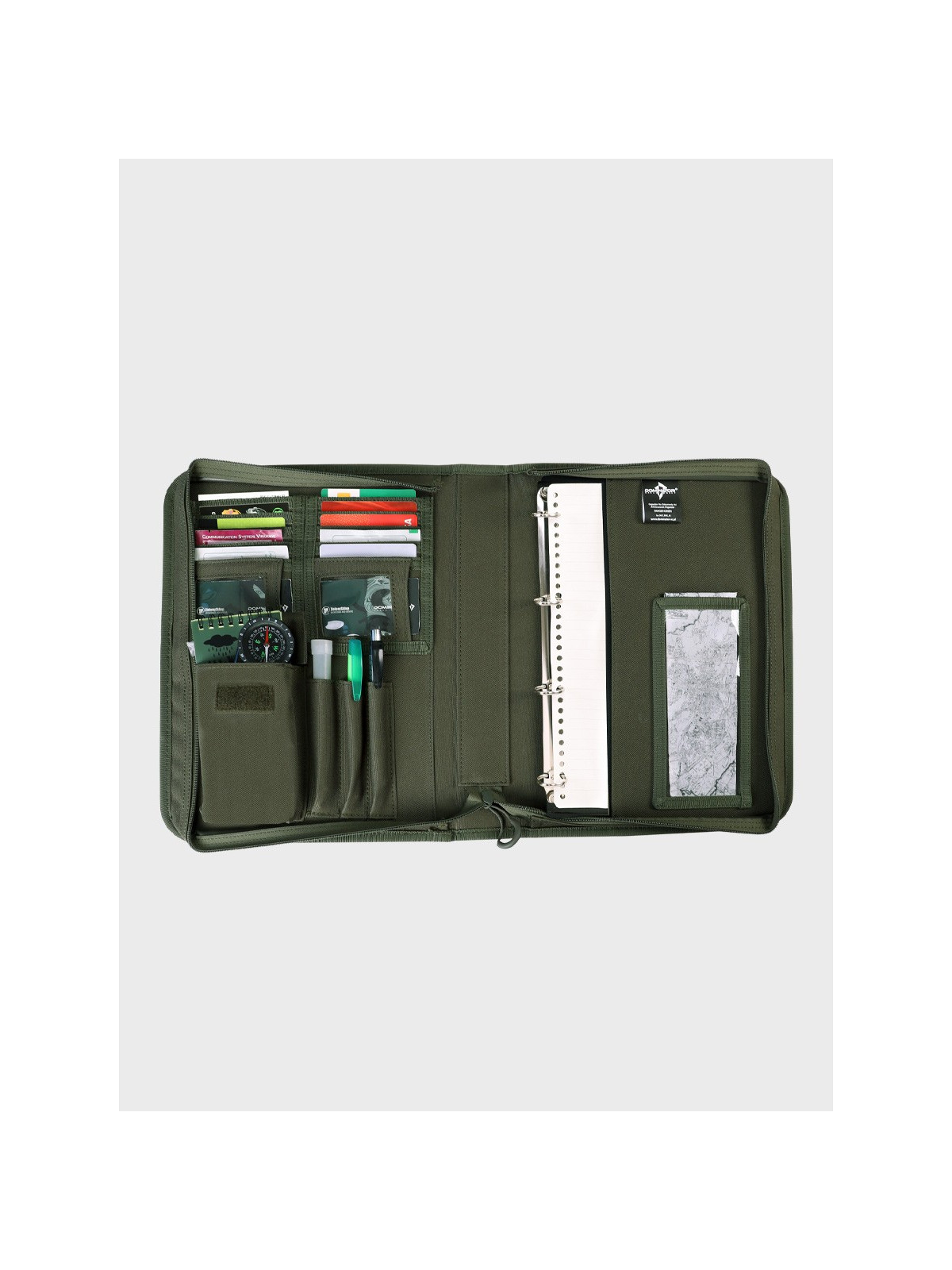 DOMINATOR URBAN COMBAT Pokrowiec wojskowy na notes dokumenty A4 teczka organizer Ranger Green