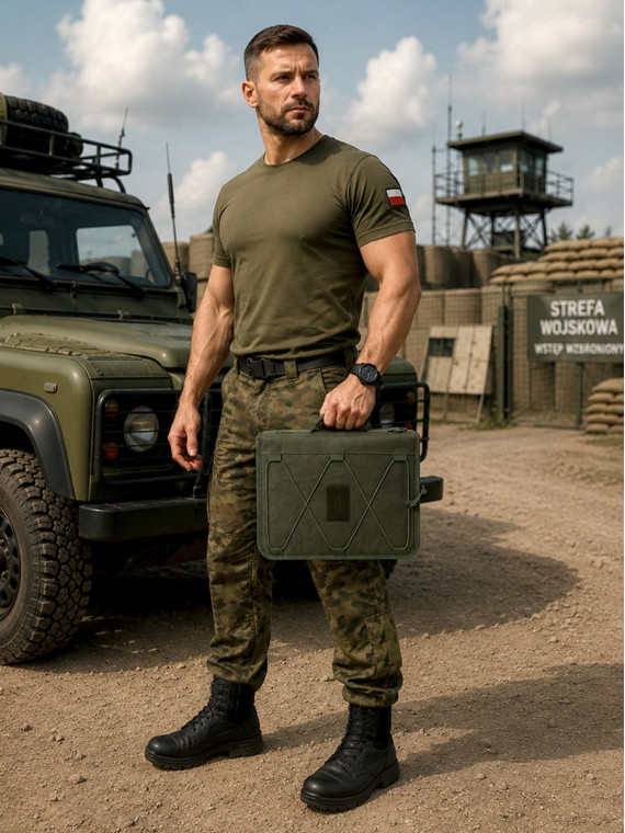 DOMINATOR URBAN COMBAT Pokrowiec wojskowy na notes dokumenty A4 teczka organizer Ranger Green
