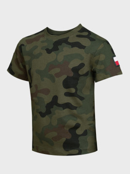 DOMINATOR URBAN COMBAT Koszulka dziecięca chłopięca t-shirt bawełna z flagami PL WZ.93 152