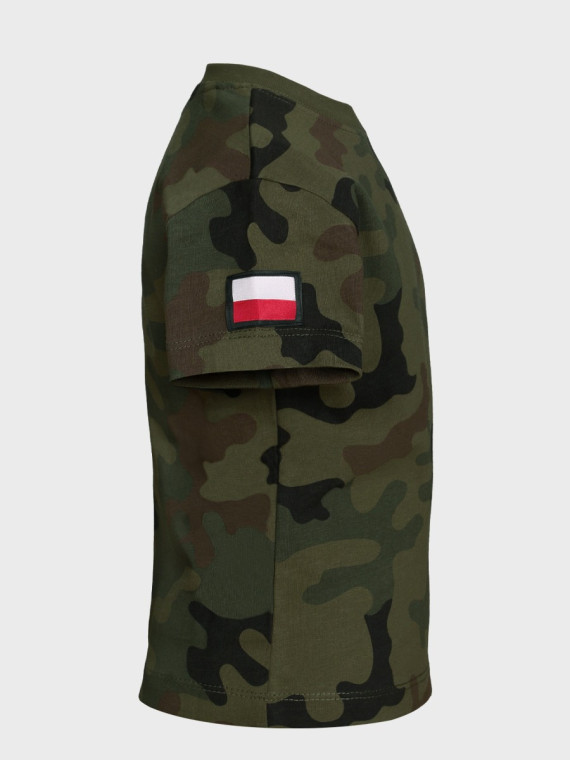 DOMINATOR URBAN COMBAT Koszulka dziecięca chłopięca t-shirt bawełna z flagami PL WZ.93 152