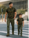 DOMINATOR URBAN COMBAT Koszulka dziecięca chłopięca t-shirt bawełna z flagami PL WZ.93 152