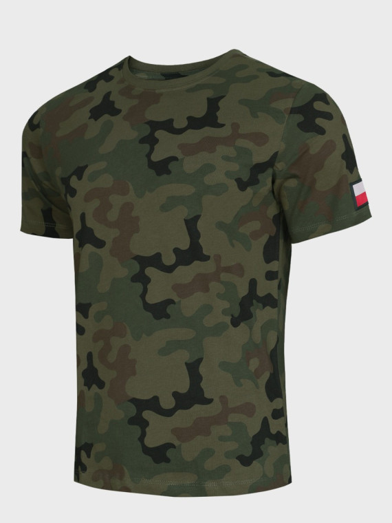 DOMINATOR URBAN COMBAT Koszulka męska bawełniana T-Shirt z naszywkami flagi PL WZ.93 3XL