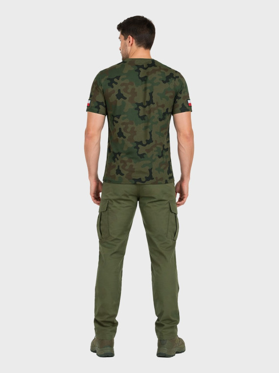 DOMINATOR URBAN COMBAT Koszulka męska bawełniana T-Shirt z naszywkami flagi PL WZ.93 3XL