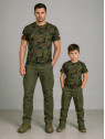 DOMINATOR URBAN COMBAT Koszulka męska bawełniana T-Shirt z naszywkami flagi PL WZ.93 3XL