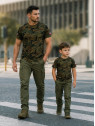DOMINATOR URBAN COMBAT Koszulka męska bawełniana T-Shirt z naszywkami flagi PL WZ.93 3XL