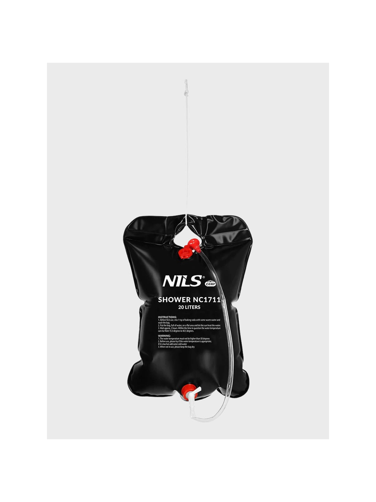 NILS CAMP Prysznic solarny turystyczny przenośny 20L NC1711