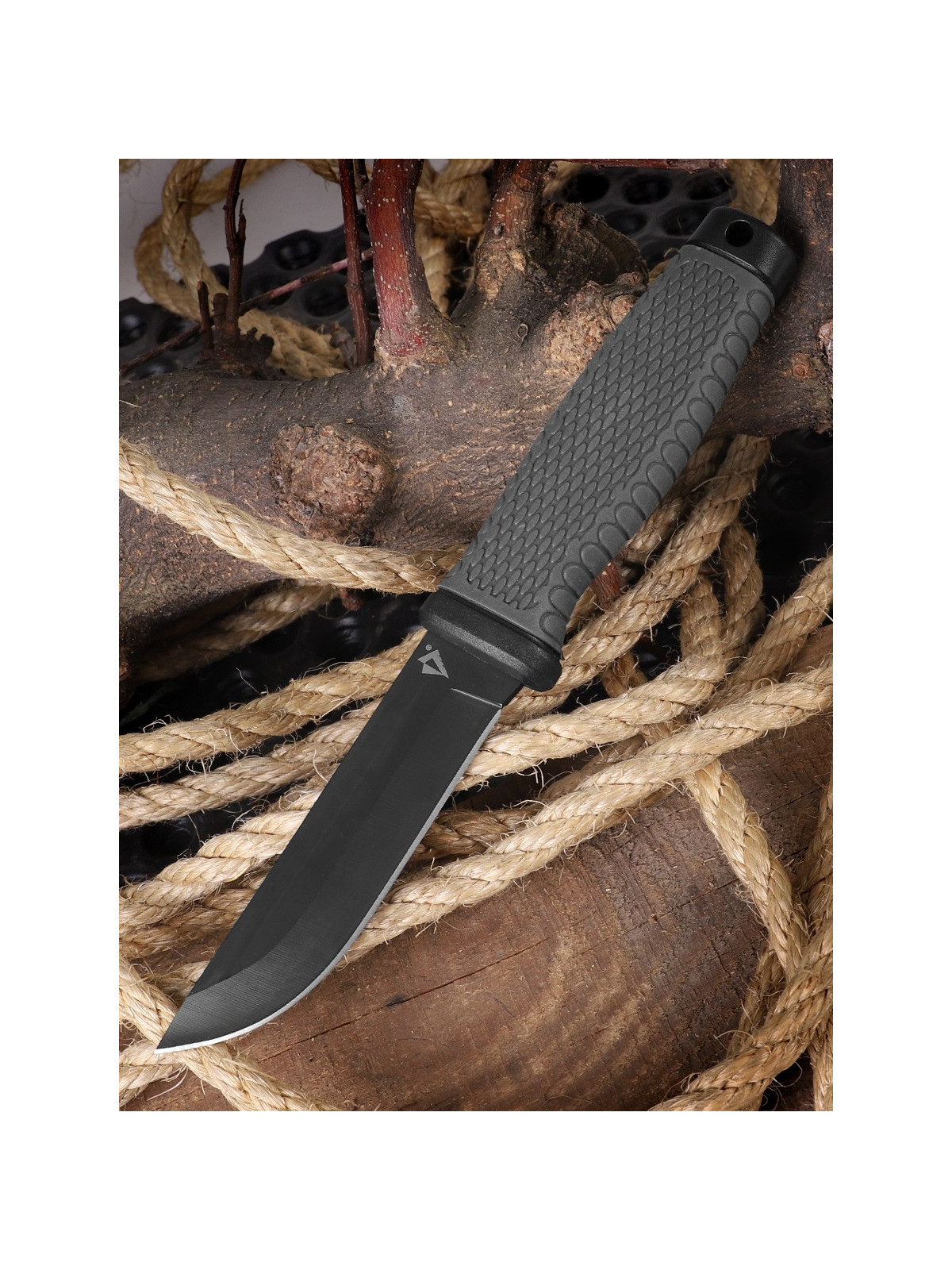 DOMINATOR URBAN COMBAT NÓŻ TAKTYCZNY WOJSKOWY Ghost Cutter Kabura Czarno-szary
