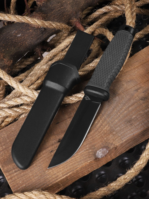 DOMINATOR URBAN COMBAT NÓŻ TAKTYCZNY WOJSKOWY Ghost Cutter Kabura Czarno-szary