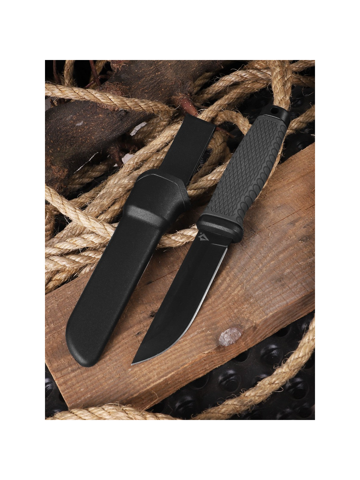 DOMINATOR URBAN COMBAT NÓŻ TAKTYCZNY WOJSKOWY Ghost Cutter Kabura Czarno-szary