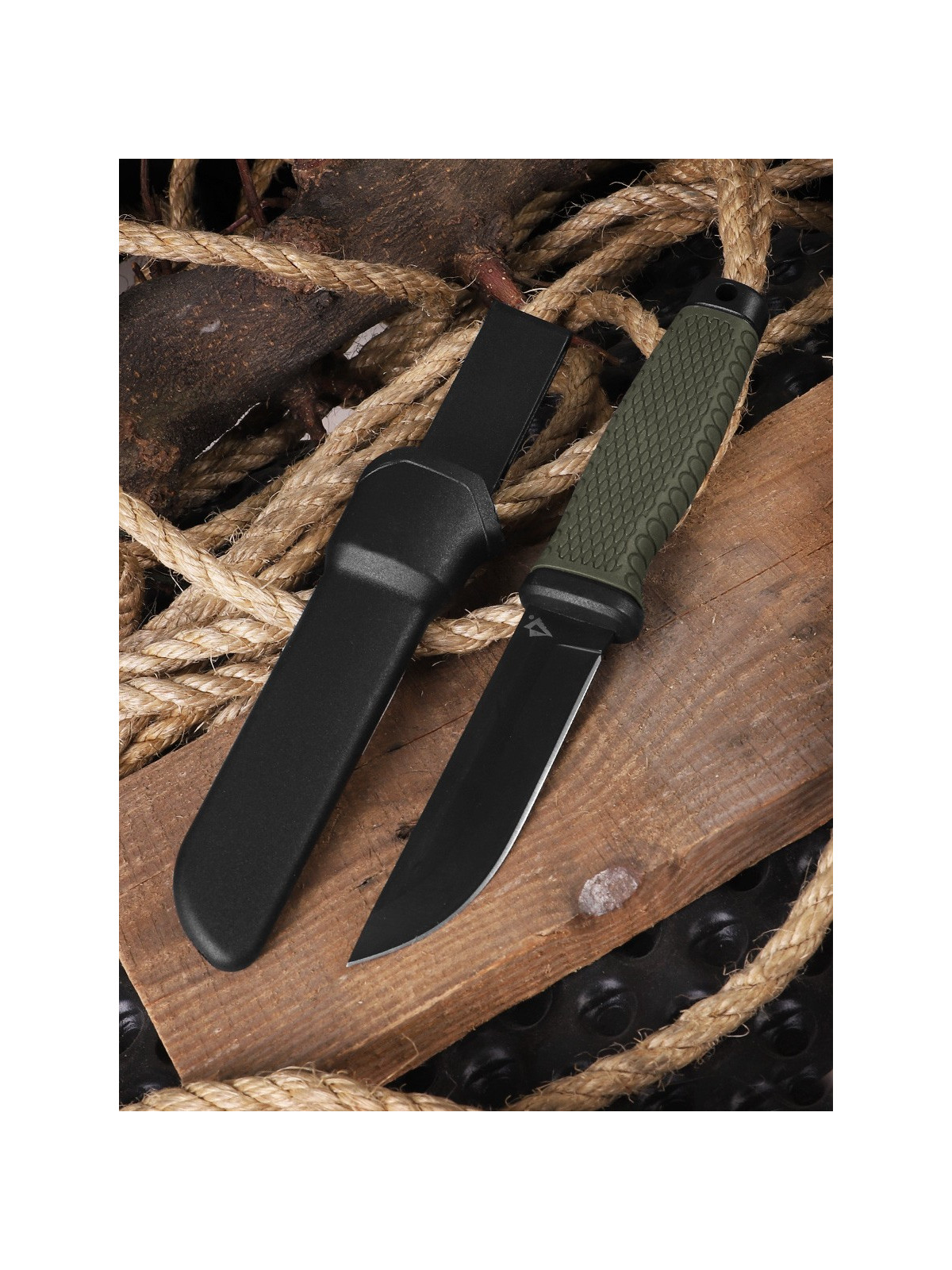 DOMINATOR URBAN COMBAT NÓŻ TAKTYCZNY WOJSKOWY Ghost Cutter Kabura Czarno-zielony