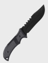 DOMINATOR URBAN COMBAT NÓŻ TAKTYCZNY WOJSKOWY MYŚLIWSKI BUSHCRAFT FUTERAŁ Czarno-szary