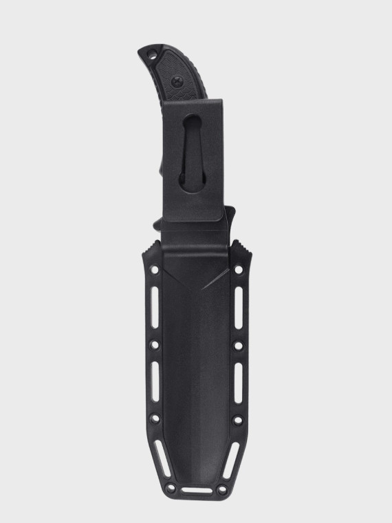 DOMINATOR URBAN COMBAT NÓŻ TAKTYCZNY WOJSKOWY MYŚLIWSKI BUSHCRAFT FUTERAŁ Czarno-szary