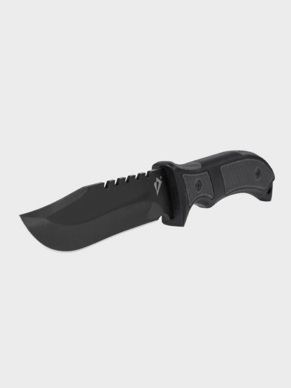DOMINATOR URBAN COMBAT NÓŻ TAKTYCZNY WOJSKOWY MYŚLIWSKI BUSHCRAFT FUTERAŁ Czarno-szary