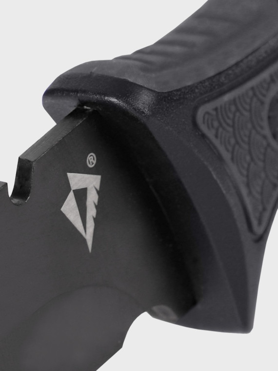 DOMINATOR URBAN COMBAT NÓŻ TAKTYCZNY WOJSKOWY MYŚLIWSKI BUSHCRAFT FUTERAŁ Czarno-szary