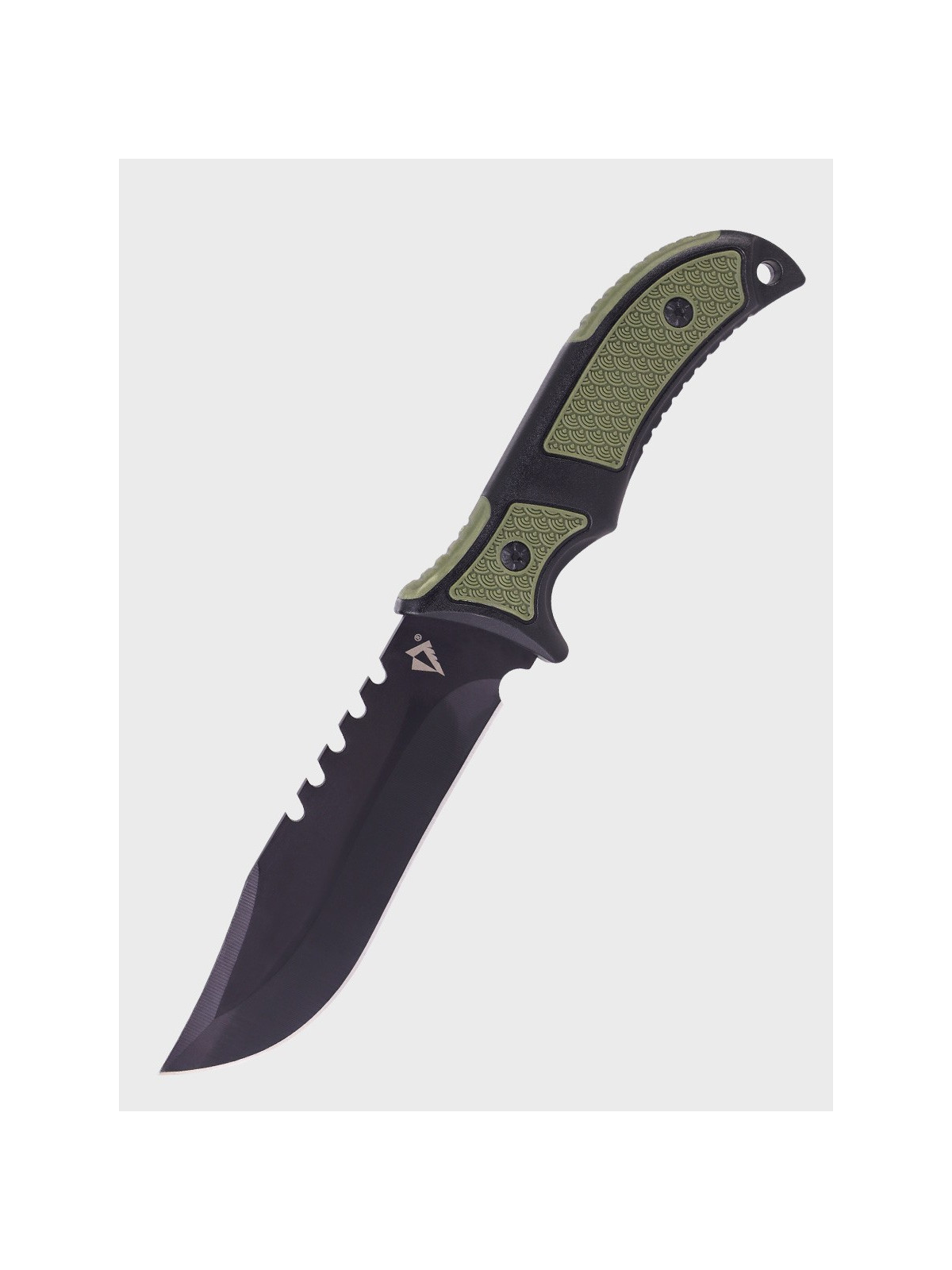 DOMINATOR URBAN COMBAT NÓŻ TAKTYCZNY WOJSKOWY MYŚLIWSKI BUSHCRAFT FUTERAŁ Czarno-zielony