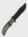 DOMINATOR URBAN COMBAT NÓŻ TAKTYCZNY WOJSKOWY MYŚLIWSKI BUSHCRAFT FUTERAŁ Czarno-zielony