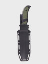 DOMINATOR URBAN COMBAT NÓŻ TAKTYCZNY WOJSKOWY MYŚLIWSKI BUSHCRAFT FUTERAŁ Czarno-zielony