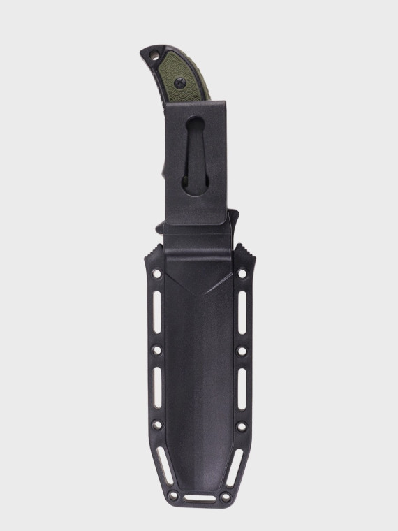 DOMINATOR URBAN COMBAT NÓŻ TAKTYCZNY WOJSKOWY MYŚLIWSKI BUSHCRAFT FUTERAŁ Czarno-zielony