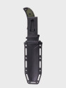 DOMINATOR URBAN COMBAT NÓŻ TAKTYCZNY WOJSKOWY MYŚLIWSKI BUSHCRAFT FUTERAŁ Czarno-zielony