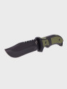 DOMINATOR URBAN COMBAT NÓŻ TAKTYCZNY WOJSKOWY MYŚLIWSKI BUSHCRAFT FUTERAŁ Czarno-zielony