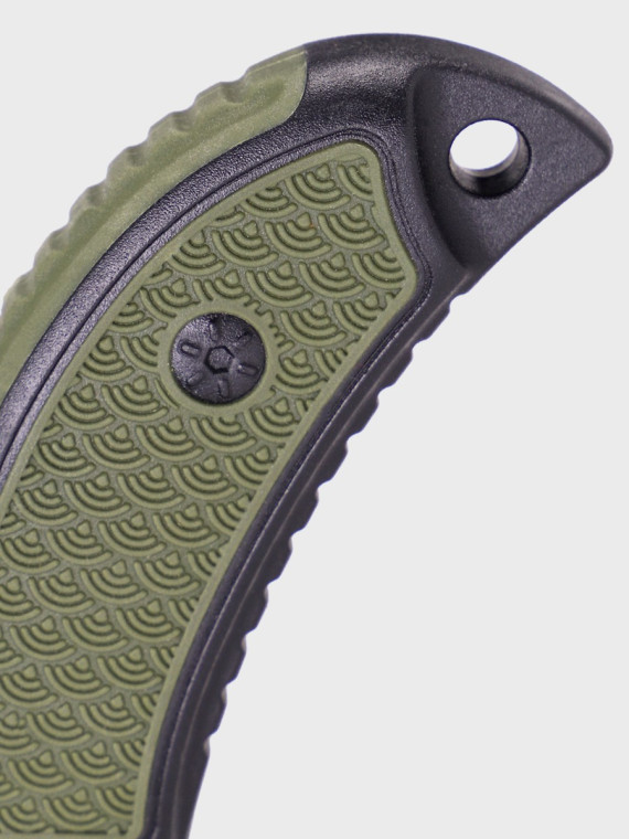 DOMINATOR URBAN COMBAT NÓŻ TAKTYCZNY WOJSKOWY MYŚLIWSKI BUSHCRAFT FUTERAŁ Czarno-zielony