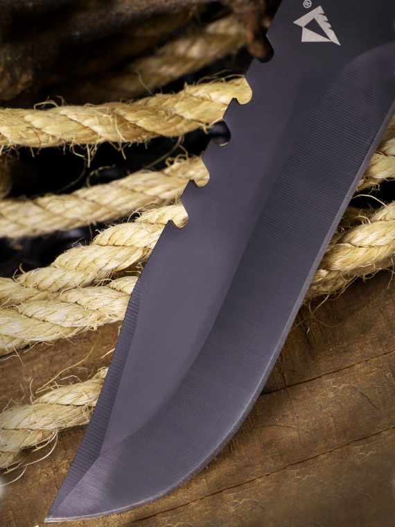 DOMINATOR URBAN COMBAT NÓŻ TAKTYCZNY WOJSKOWY MYŚLIWSKI BUSHCRAFT FUTERAŁ Czarno-zielony