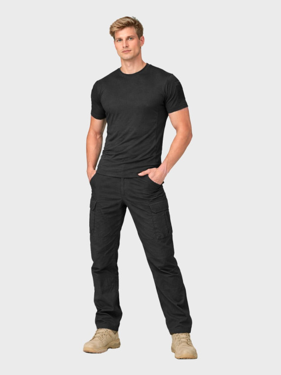 DOMINATOR URBAN COMBAT Koszulka męska taktyczna T-shirt VENT Czarna XS
