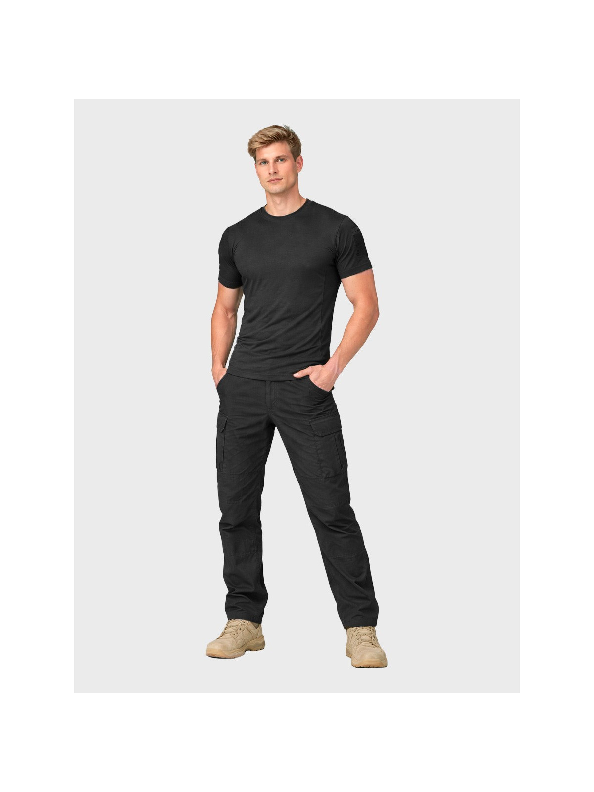 DOMINATOR URBAN COMBAT Koszulka męska taktyczna T-shirt VENT Czarna XS