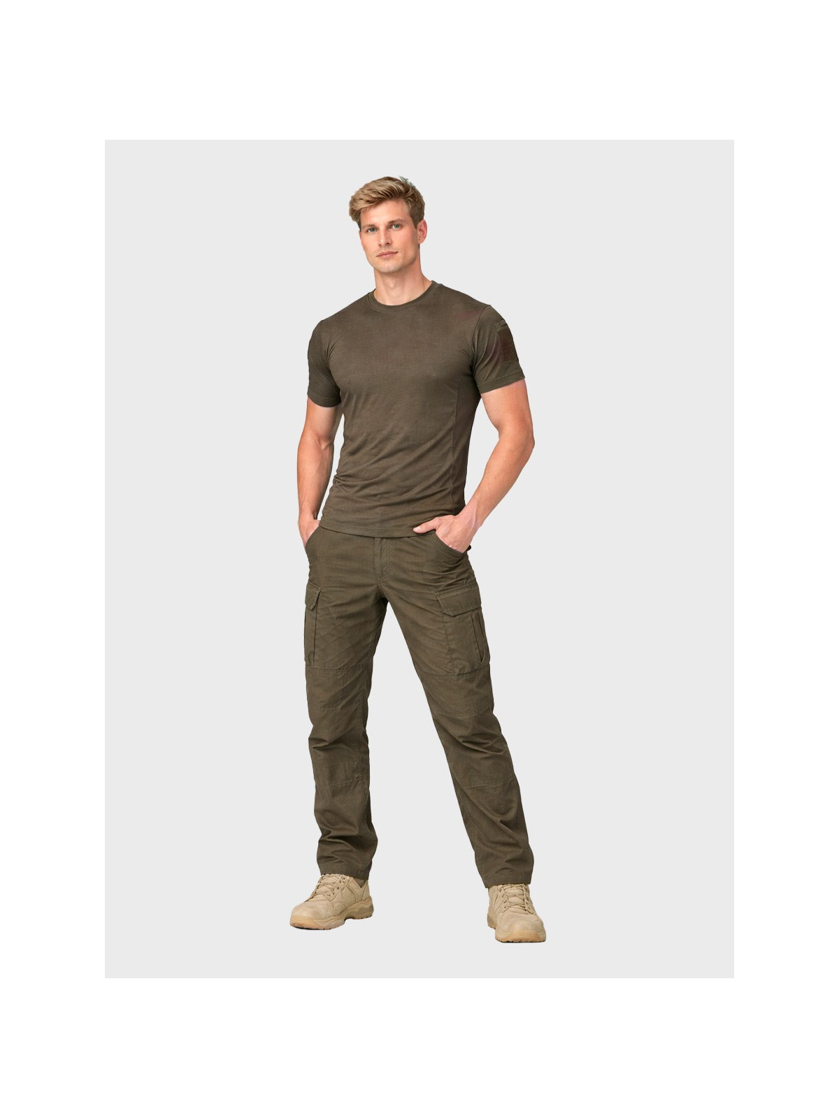 DOMINATOR URBAN COMBAT Koszulka męska taktyczna T-shirt VENT Oliwkowa XS