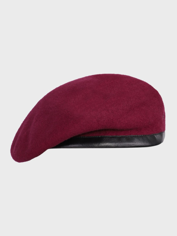 DOMINATOR URBAN COMBAT Beret Wojskowy Bez Oznaczeń Wojska Polskiego WP Tłoczony Bordowy 61