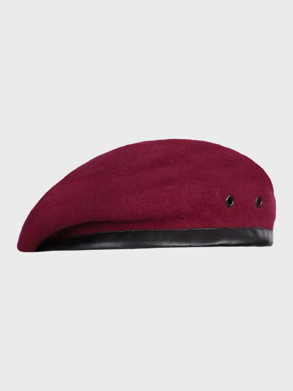 DOMINATOR URBAN COMBAT Beret Wojskowy Bez Oznaczeń Wojska Polskiego WP Tłoczony Bordowy 61