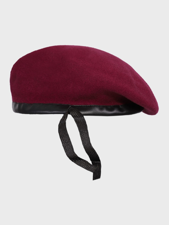 DOMINATOR URBAN COMBAT Beret Wojskowy Bez Oznaczeń Wojska Polskiego WP Tłoczony Bordowy 61