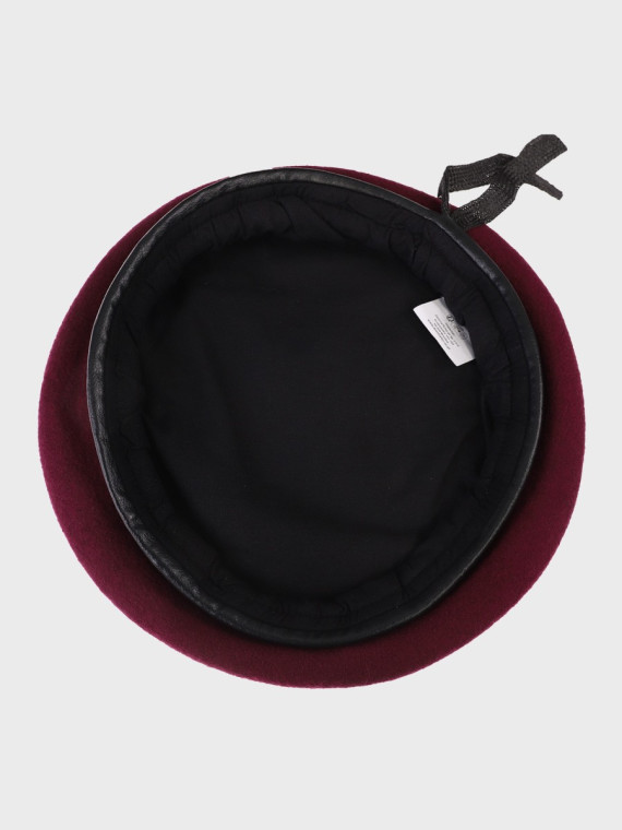 DOMINATOR URBAN COMBAT Beret Wojskowy Bez Oznaczeń Wojska Polskiego WP Tłoczony Bordowy 61