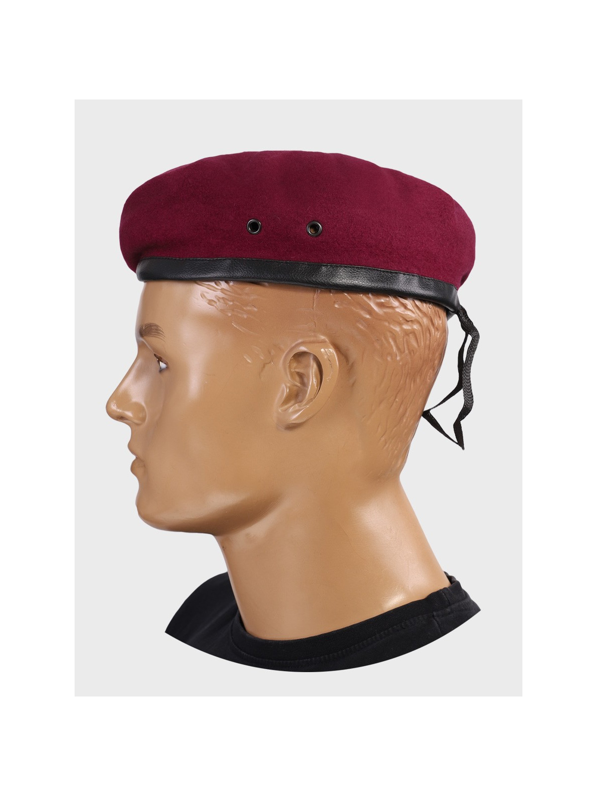 DOMINATOR URBAN COMBAT Beret Wojskowy Bez Oznaczeń Wojska Polskiego WP Tłoczony Bordowy 61