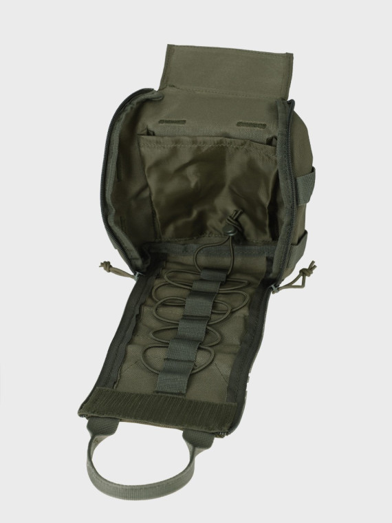 DOMINATOR URBAN COMBAT APTECZKA WOJSKOWA ZASOBNIK MEDYCZNY TRAUMA KIT KIESZEŃ MOLLE RAL 7013