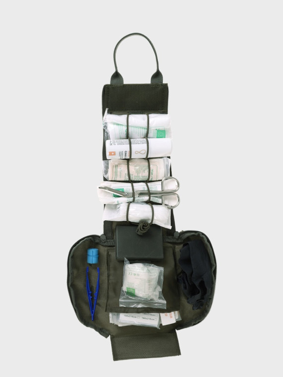 DOMINATOR URBAN COMBAT APTECZKA WOJSKOWA ZASOBNIK MEDYCZNY TRAUMA KIT KIESZEŃ MOLLE RAL 7013