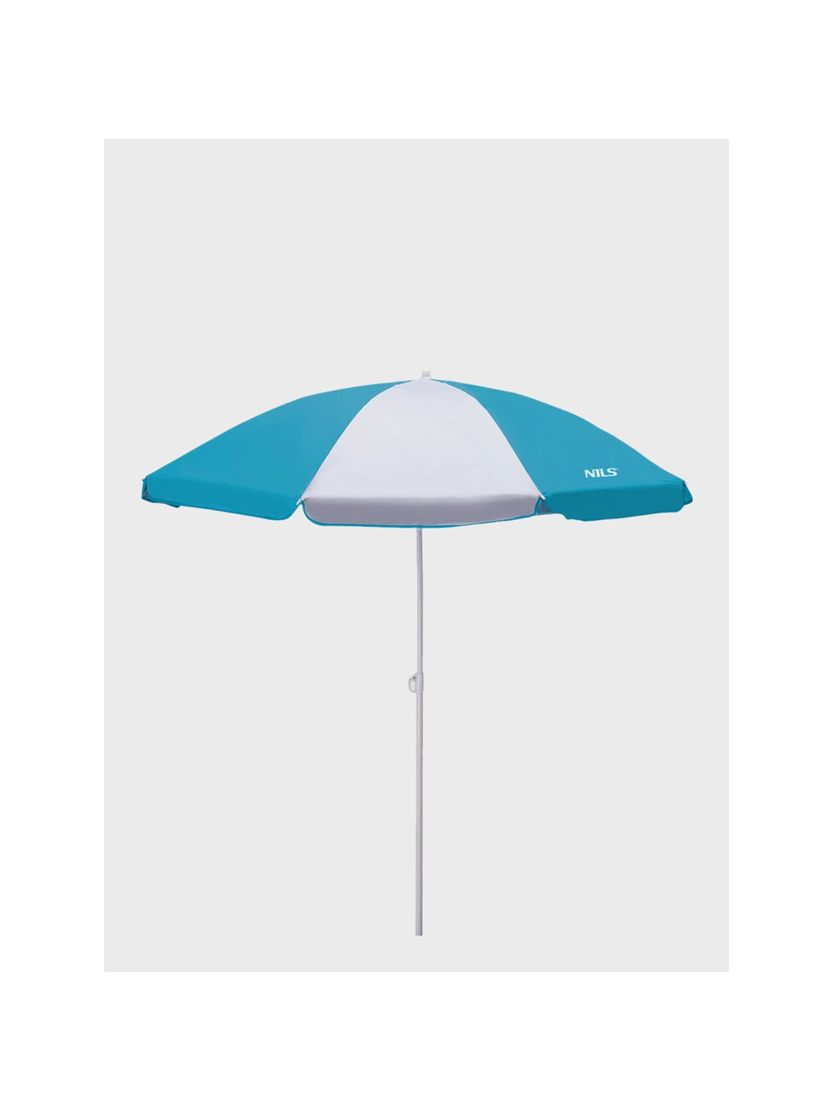 NILS CAMP Parasol Plażowy Ogrodowy Składany z Filtrem UV Średnica 180 cm NC7813