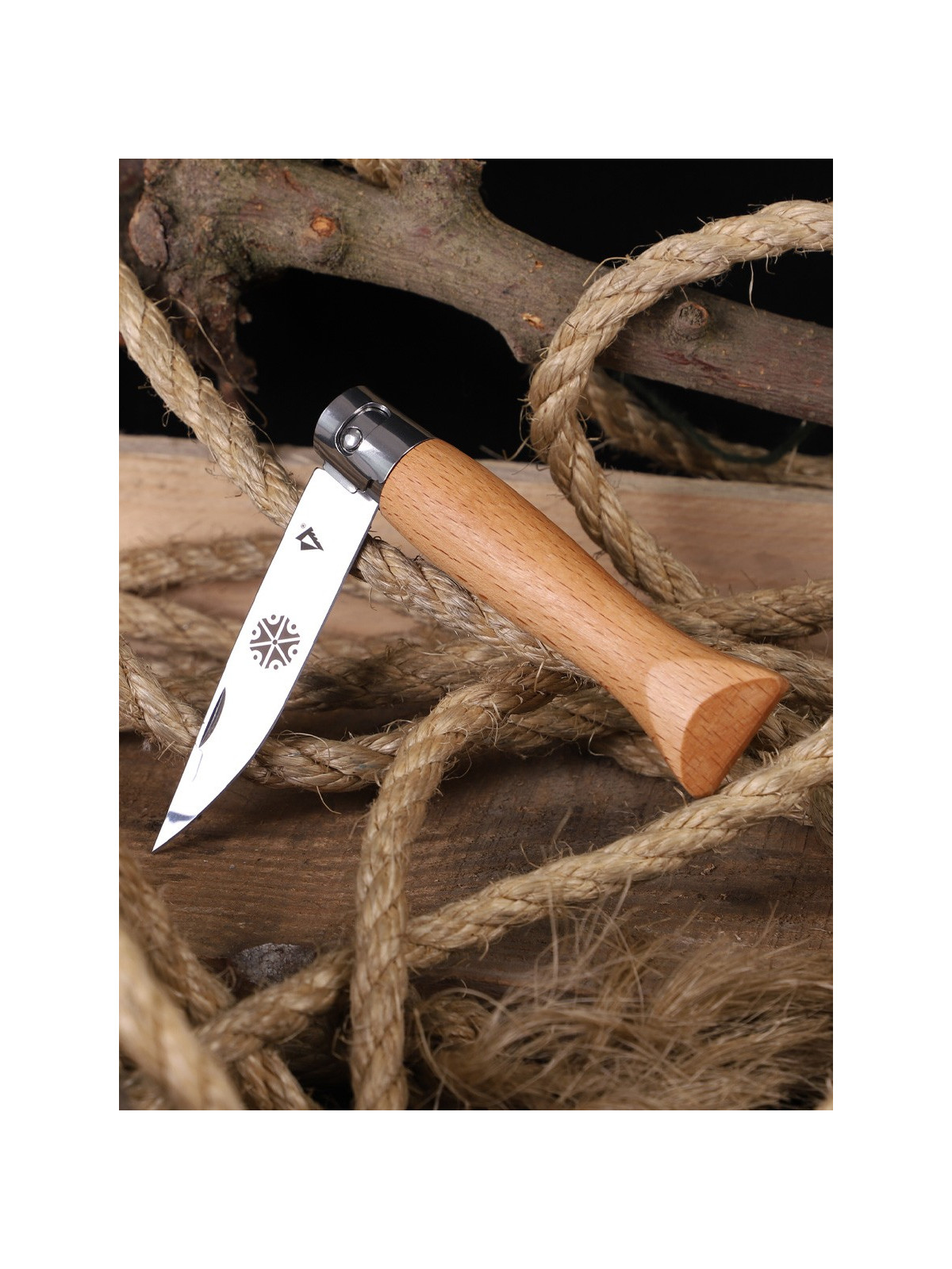 DOMINATOR URBAN COMBAT Nóż Beech Wood DREWNO BUK GRAWER Perunica Gromowładca