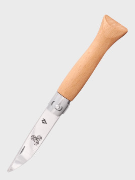DOMINATOR URBAN COMBAT Nóż Beech Wood DREWNO BUK GRAWER triskelion