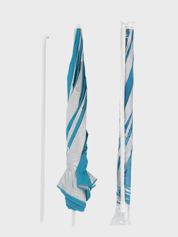 NILS CAMP Parasol Plażowy Ogrodowy Składany z Filtrem UV Średnica 180 cm NC7813