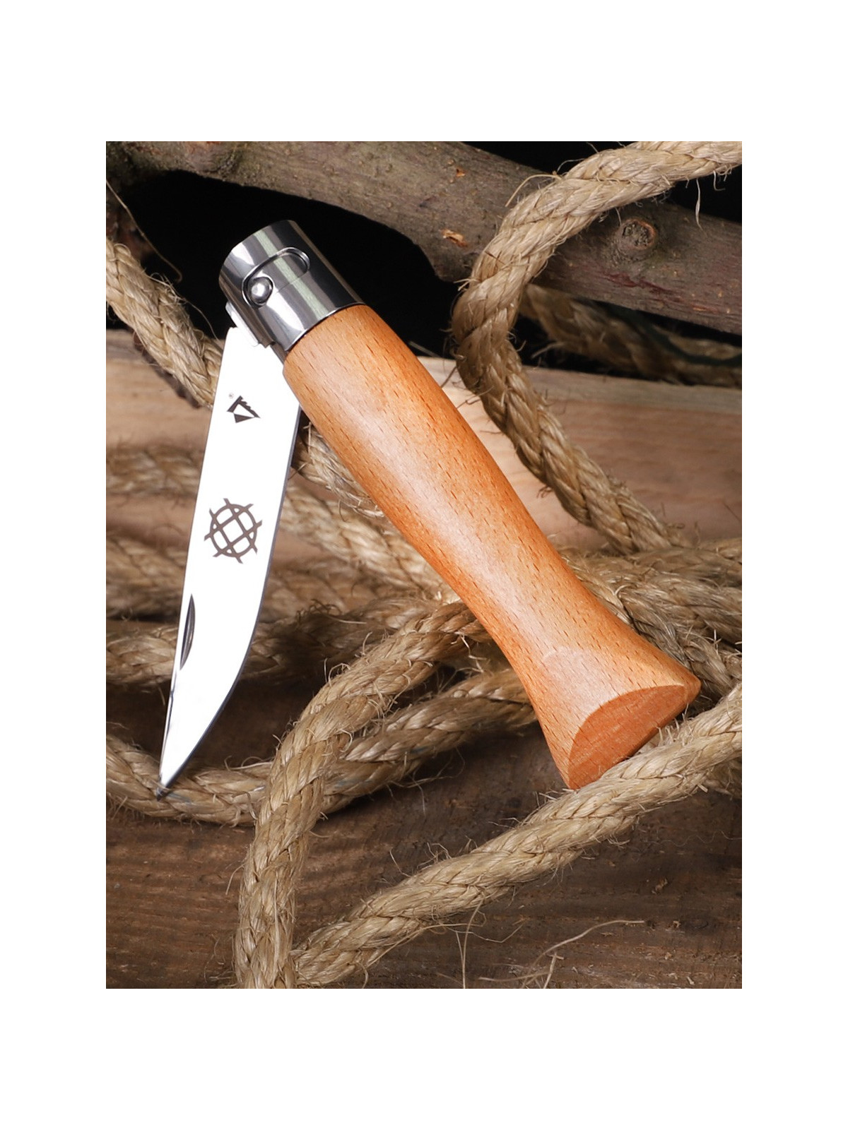 DOMINATOR URBAN COMBAT Nóż Beech Wood DREWNO BUK GRAWER Łada