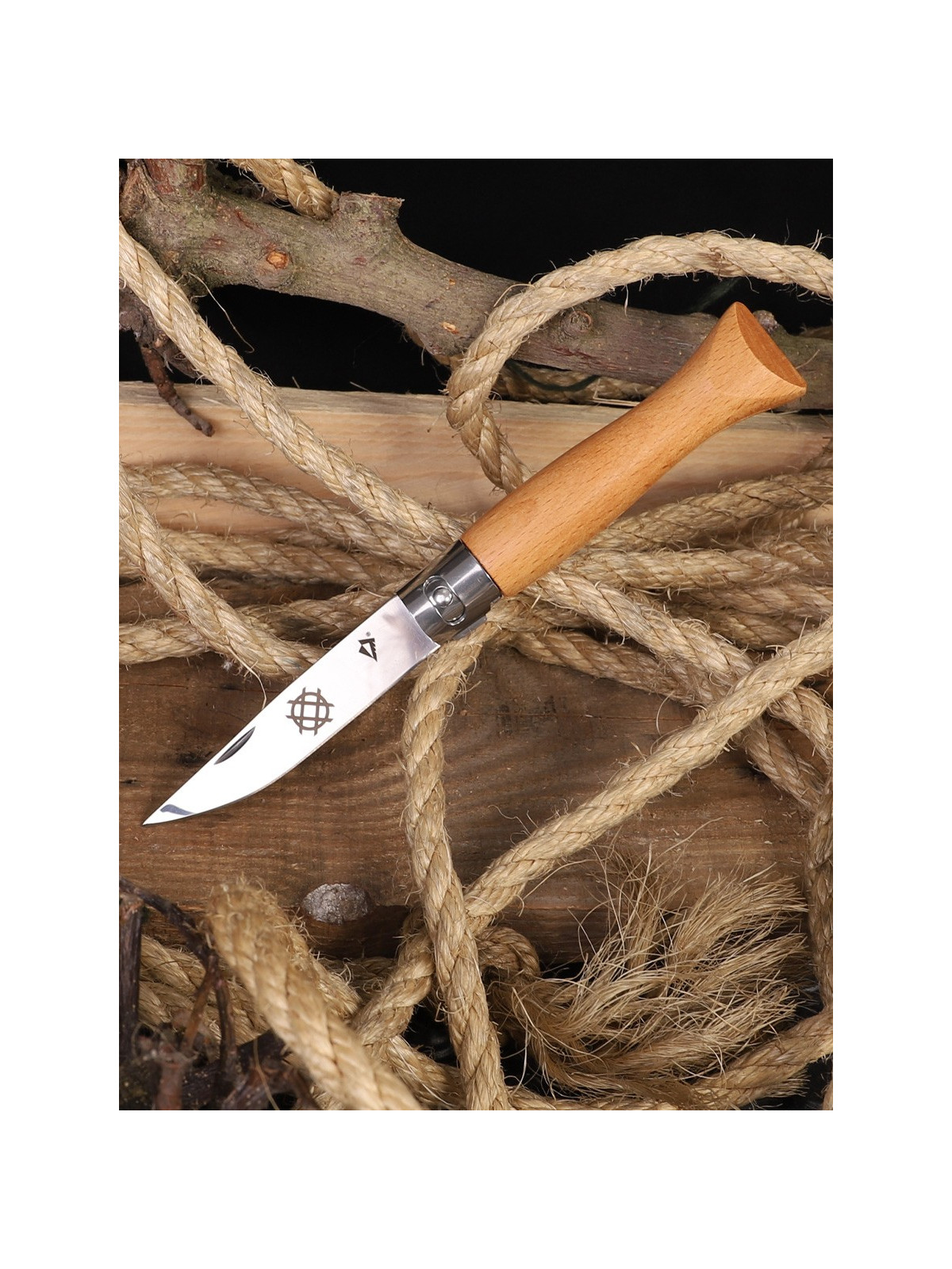 DOMINATOR URBAN COMBAT Nóż Beech Wood DREWNO BUK GRAWER Łada