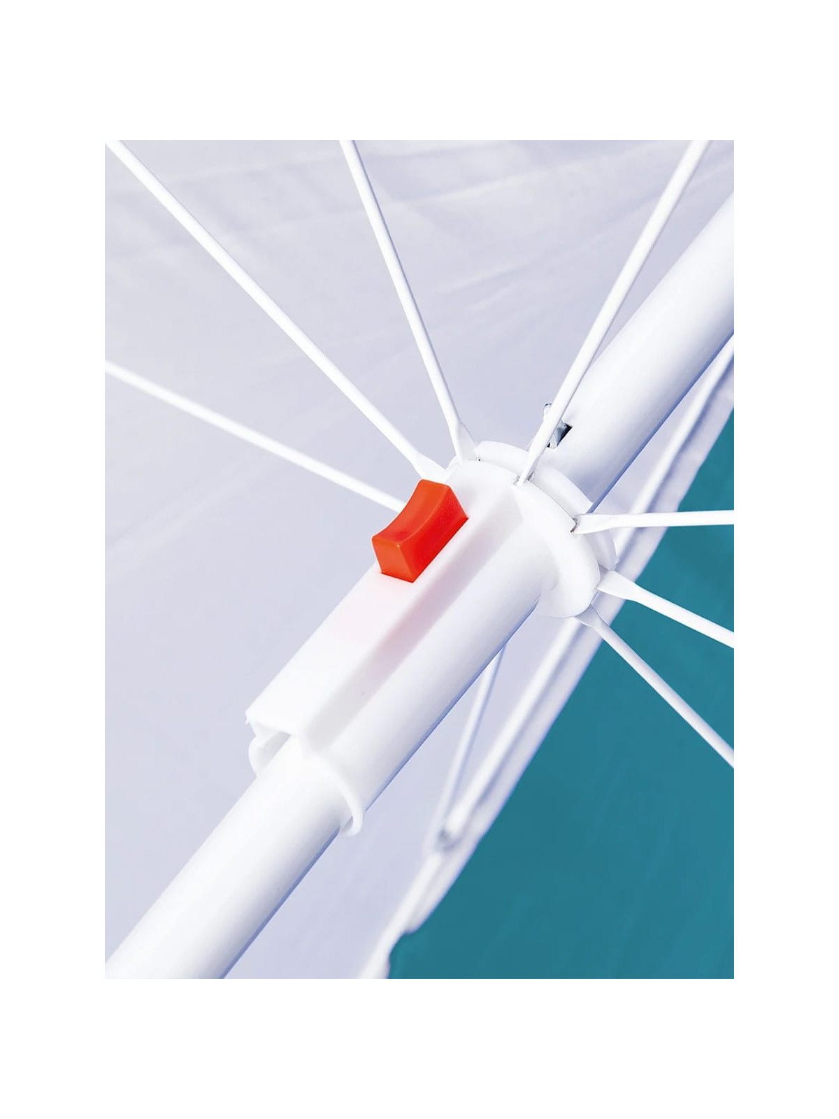 NILS CAMP Parasol Plażowy Ogrodowy Składany z Filtrem UV Średnica 180 cm NC7813