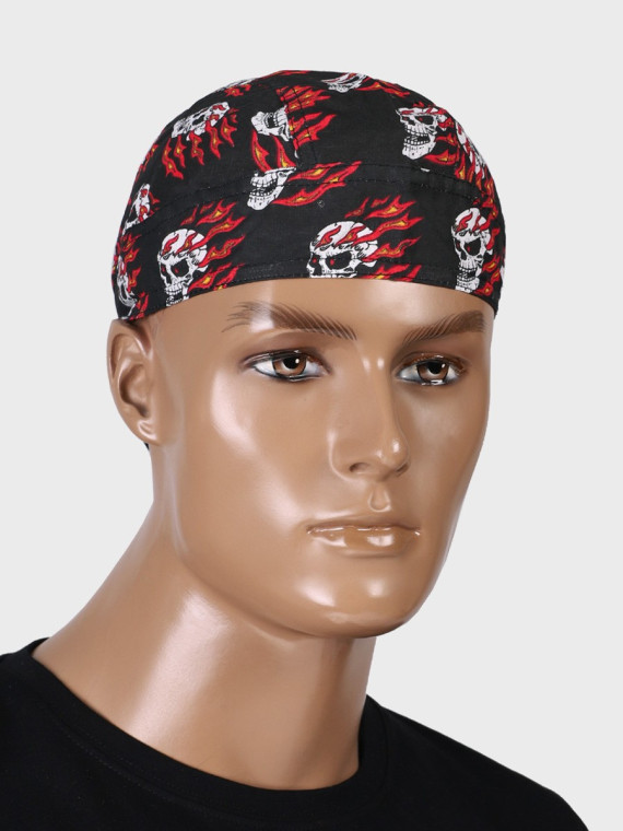 FOSTEX GARMENTS Chusta bandana bandama czapka Headwrap Flaming Skull