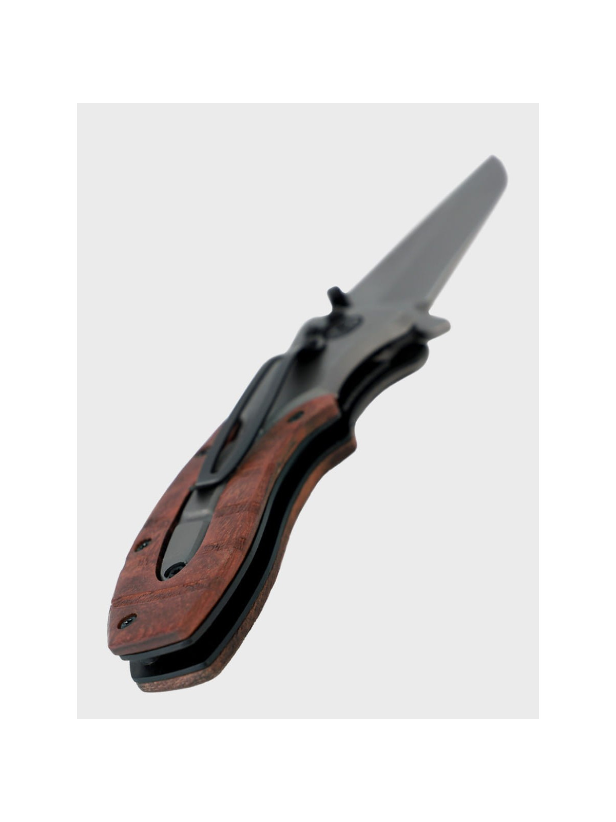 DOMINATOR URBAN COMBAT NÓŻ SKŁADANY SCYZORYK SPRĘŻYNOWY DREWNO GRAWER Ognisko SUPER TATA