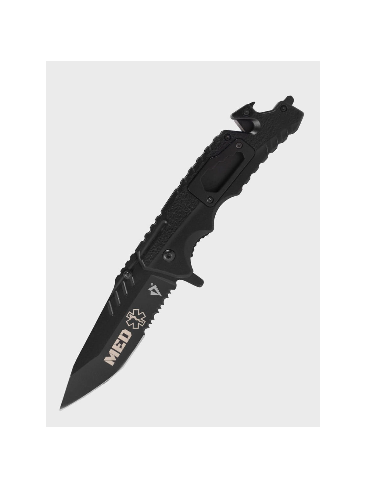 DOMINATOR URBAN COMBAT NÓŻ SKŁADANY RATOWNICZY EDC Z KLIPSEM GRAWER MED
