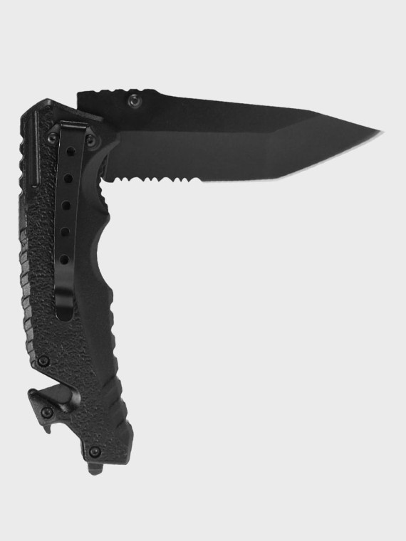 DOMINATOR URBAN COMBAT NÓŻ SKŁADANY RATOWNICZY EDC Z KLIPSEM GRAWER MED